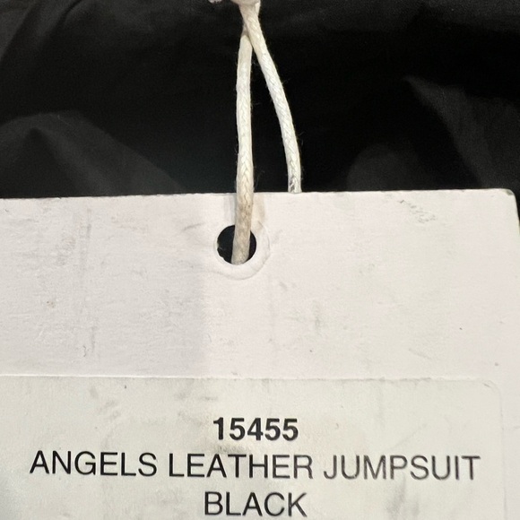 One Teaspoon Angels Leather Black Button-Up Romper/Jumpsuit Straps Small NWT - Picture 13 of 13